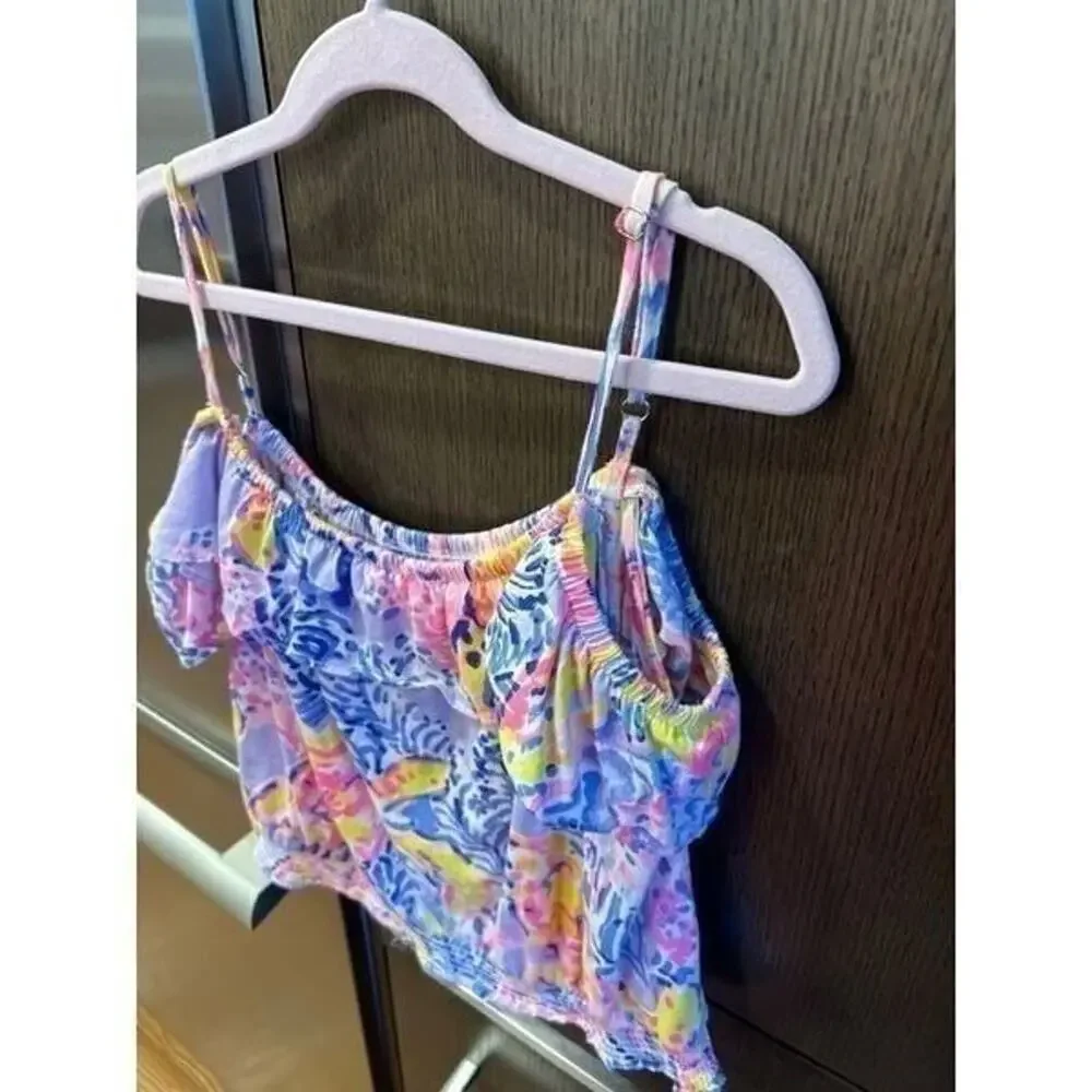 Lilly Pulitzer girl XL adjustable‎ tank top Floral